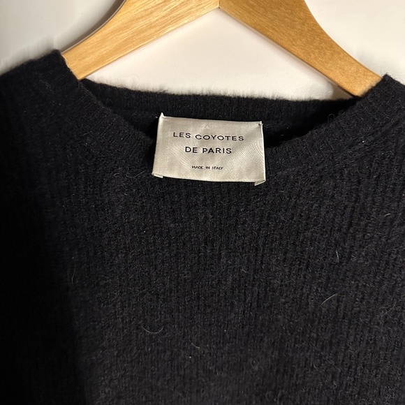 Les coyotes de Paris puffy shoulder wool sweater - Picture 2 of 3